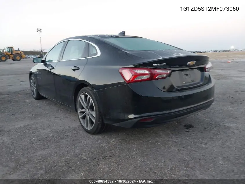 2021 Chevrolet Malibu Fwd Lt VIN: 1G1ZD5ST2MF073060 Lot: 40654592