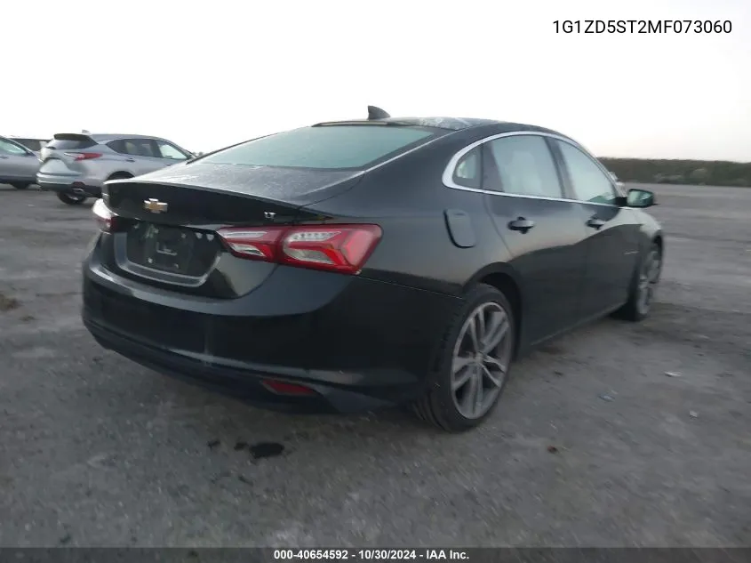 2021 Chevrolet Malibu Fwd Lt VIN: 1G1ZD5ST2MF073060 Lot: 40654592