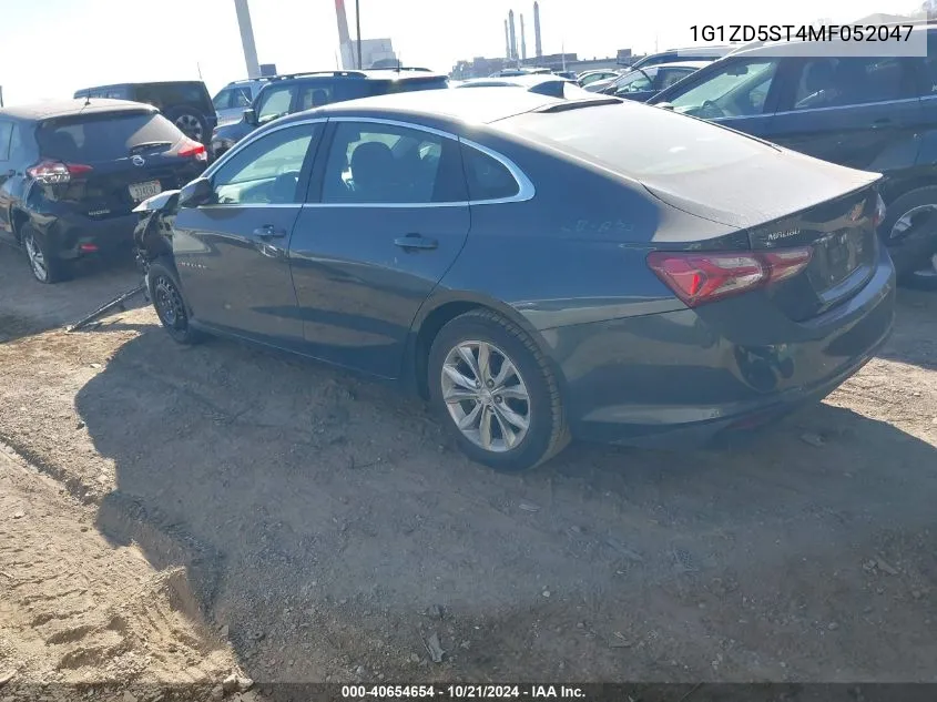 2021 Chevrolet Malibu Lt VIN: 1G1ZD5ST4MF052047 Lot: 40654654