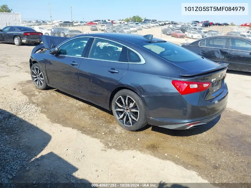 2021 Chevrolet Malibu Fwd Rs VIN: 1G1ZG5ST5MF084979 Lot: 40687293