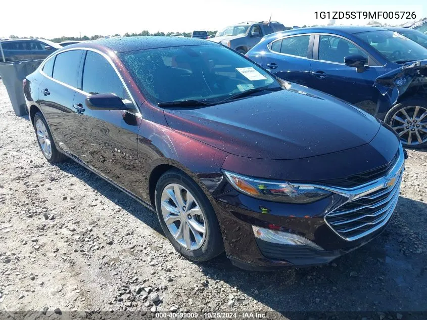 2021 Chevrolet Malibu Fwd Lt VIN: 1G1ZD5ST9MF005726 Lot: 40699009