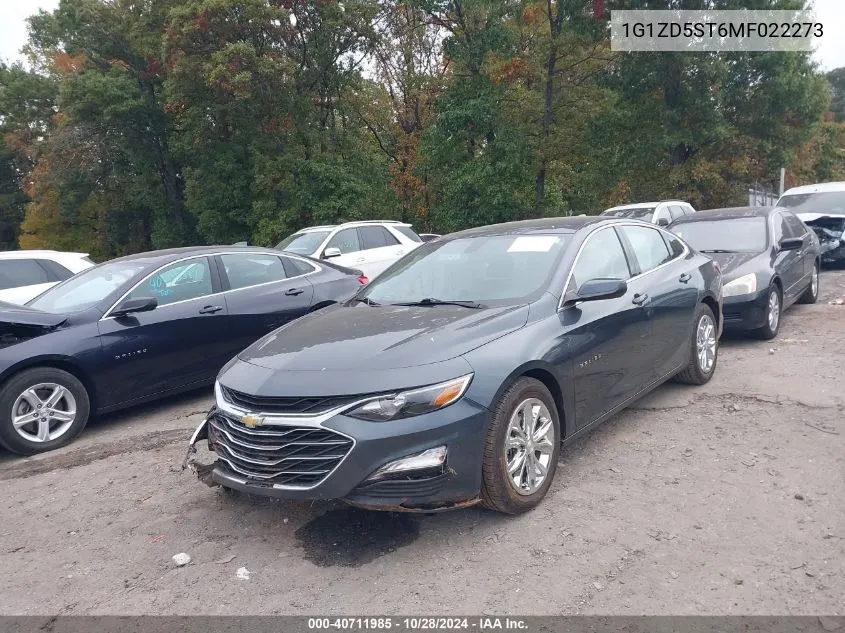 2021 Chevrolet Malibu Fwd Lt VIN: 1G1ZD5ST6MF022273 Lot: 40711985