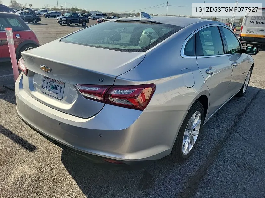 2021 Chevrolet Malibu Lt VIN: 1G1ZD5ST5MF077927 Lot: 40731580