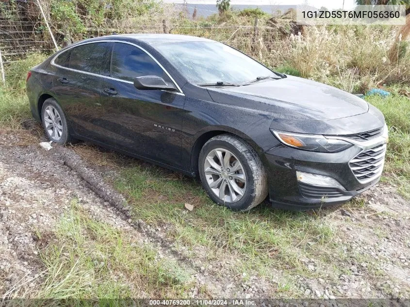 2021 Chevrolet Malibu Fwd Lt VIN: 1G1ZD5ST6MF056360 Lot: 40769200