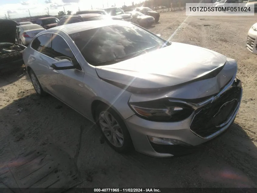 2021 Chevrolet Malibu Fwd Lt VIN: 1G1ZD5ST0MF051624 Lot: 40771965