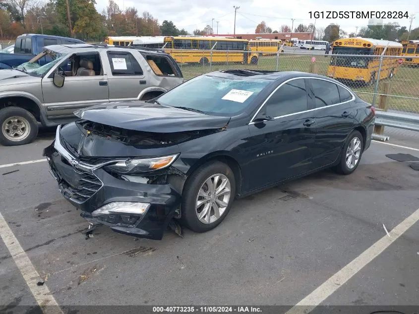 2021 Chevrolet Malibu Fwd Lt VIN: 1G1ZD5ST8MF028284 Lot: 40773235