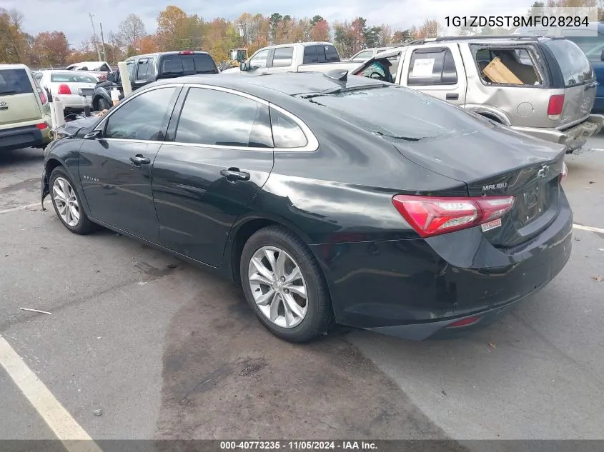 2021 Chevrolet Malibu Fwd Lt VIN: 1G1ZD5ST8MF028284 Lot: 40773235