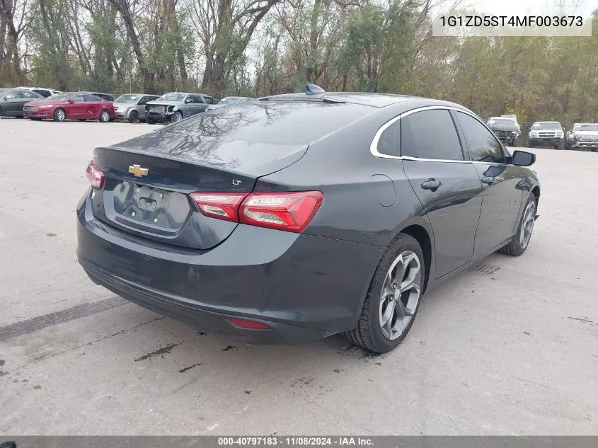 2021 Chevrolet Malibu Fwd Lt VIN: 1G1ZD5ST4MF003673 Lot: 40797183