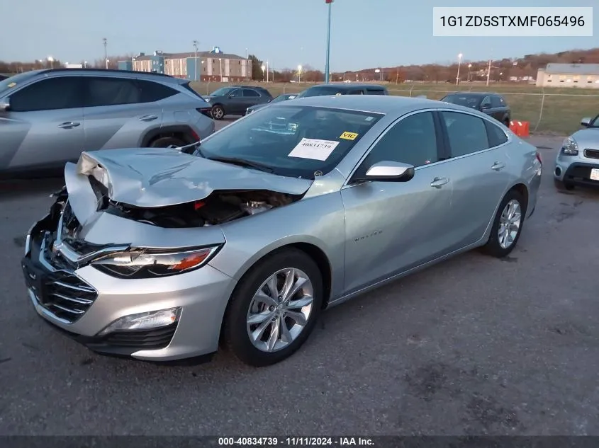 2021 Chevrolet Malibu Fwd Lt VIN: 1G1ZD5STXMF065496 Lot: 40834739