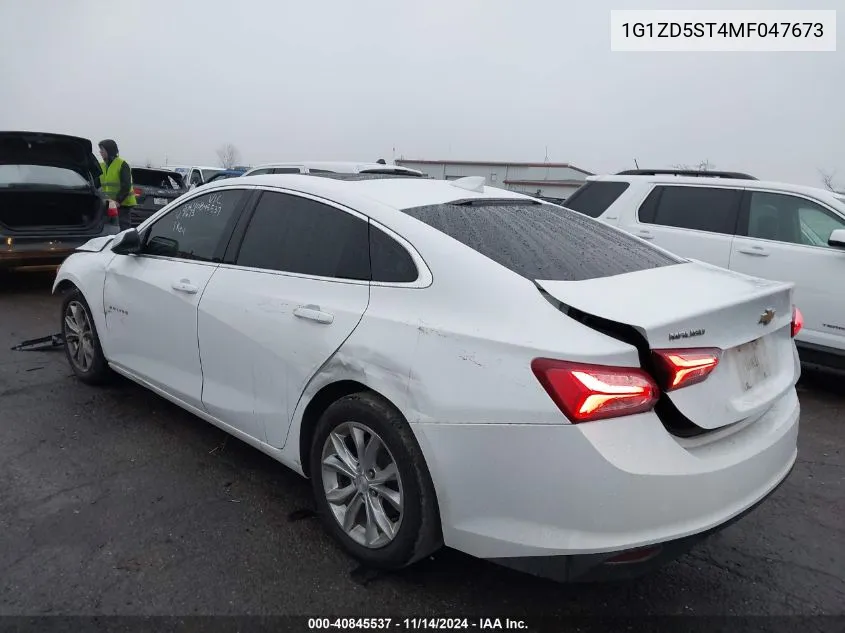 2021 Chevrolet Malibu Fwd Lt VIN: 1G1ZD5ST4MF047673 Lot: 40845537