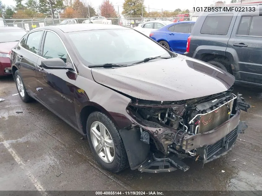 2021 Chevrolet Malibu Fwd Ls VIN: 1G1ZB5ST4MF022133 Lot: 40855144