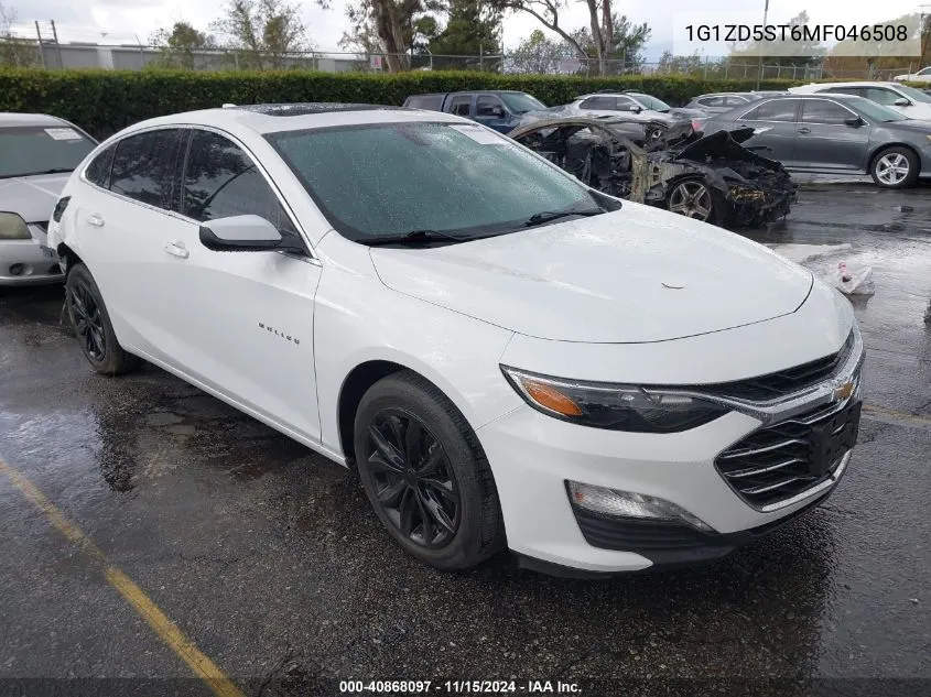 2021 Chevrolet Malibu Fwd Lt VIN: 1G1ZD5ST6MF046508 Lot: 40868097