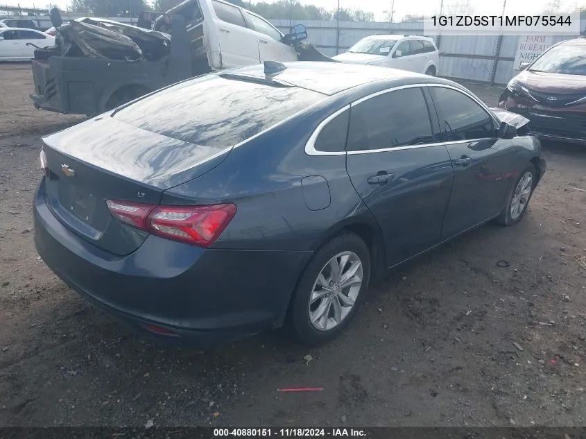 2021 Chevrolet Malibu Fwd Lt VIN: 1G1ZD5ST1MF075544 Lot: 40880151