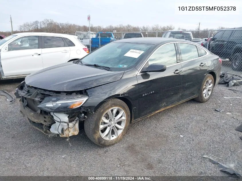 2021 Chevrolet Malibu Fwd Lt VIN: 1G1ZD5ST5MF052378 Lot: 40899118