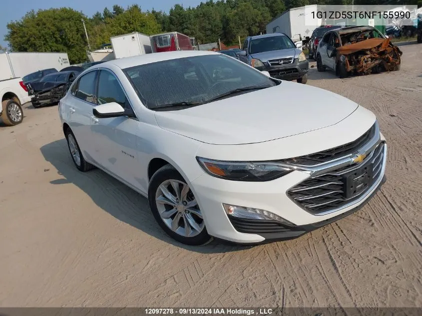 1G1ZD5ST6NF155990 2022 Chevrolet Malibu