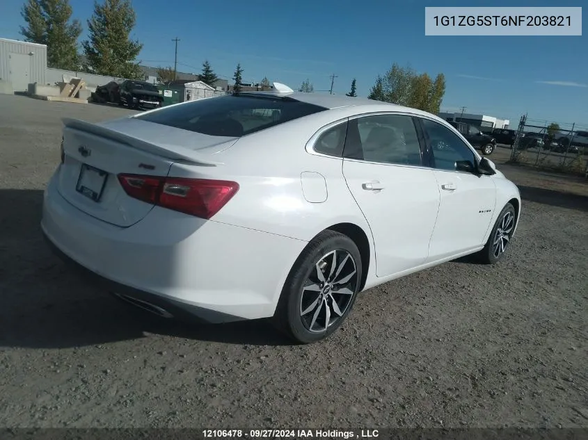 1G1ZG5ST6NF203821 2022 Chevrolet Malibu