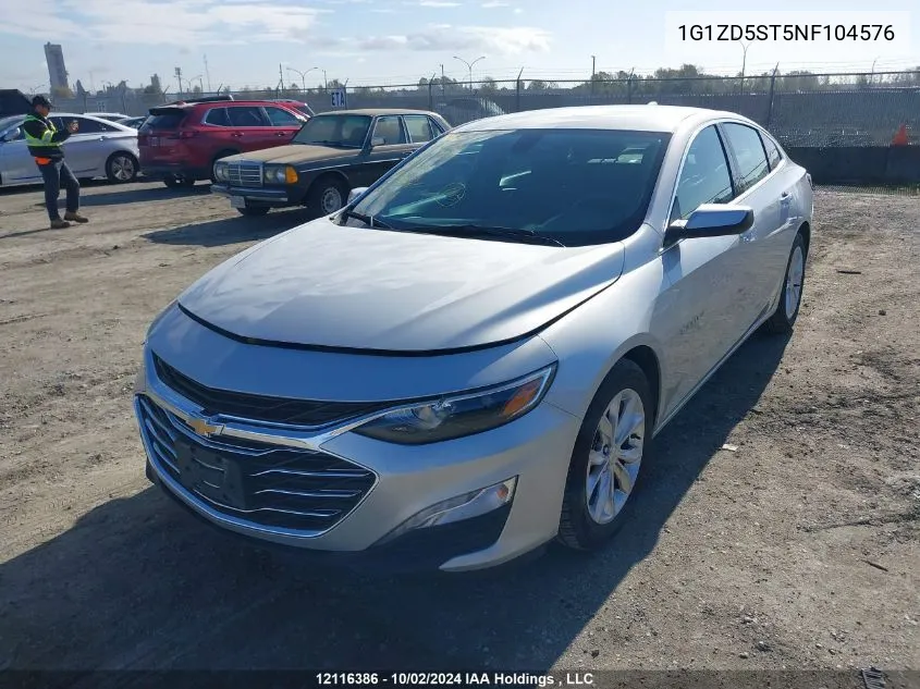 1G1ZD5ST5NF104576 2022 Chevrolet Malibu