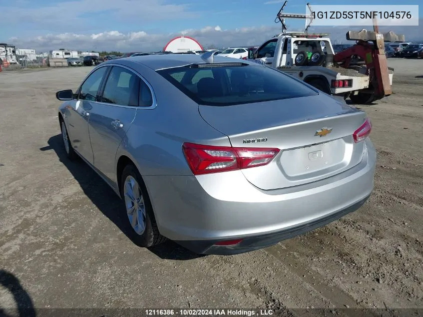 1G1ZD5ST5NF104576 2022 Chevrolet Malibu