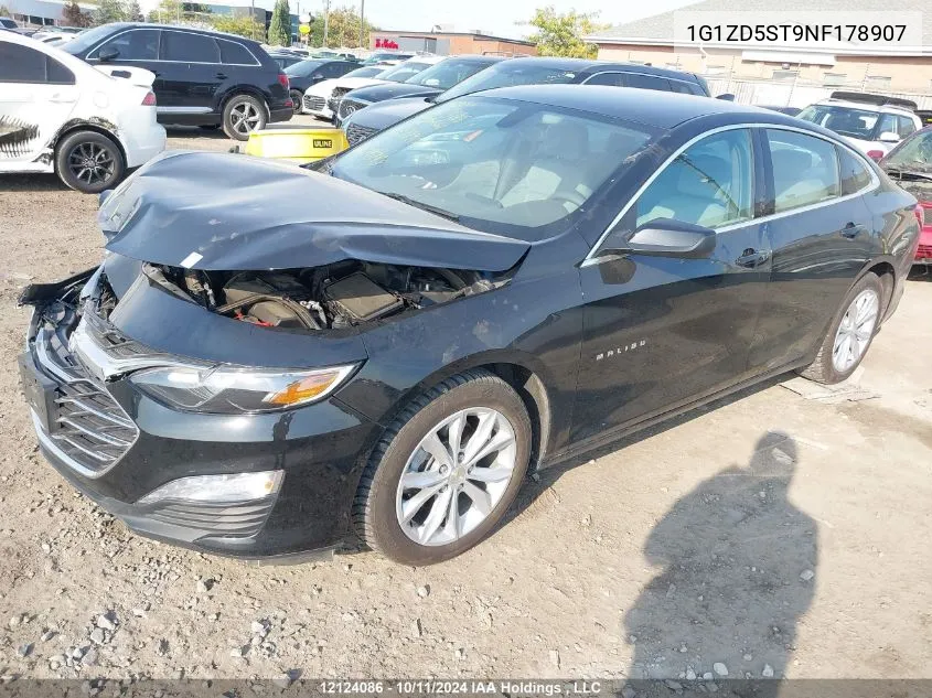 2022 Chevrolet Malibu VIN: 1G1ZD5ST9NF178907 Lot: 12124086