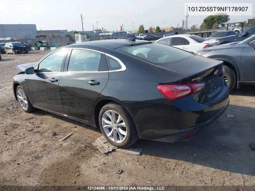 2022 Chevrolet Malibu VIN: 1G1ZD5ST9NF178907 Lot: 12124086