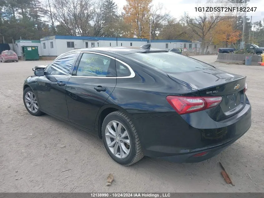 1G1ZD5ST2NF182247 2022 Chevrolet Malibu