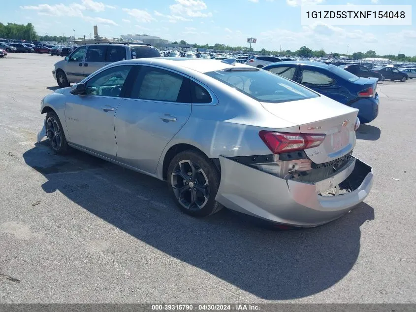 1G1ZD5STXNF154048 2022 Chevrolet Malibu Fwd Lt