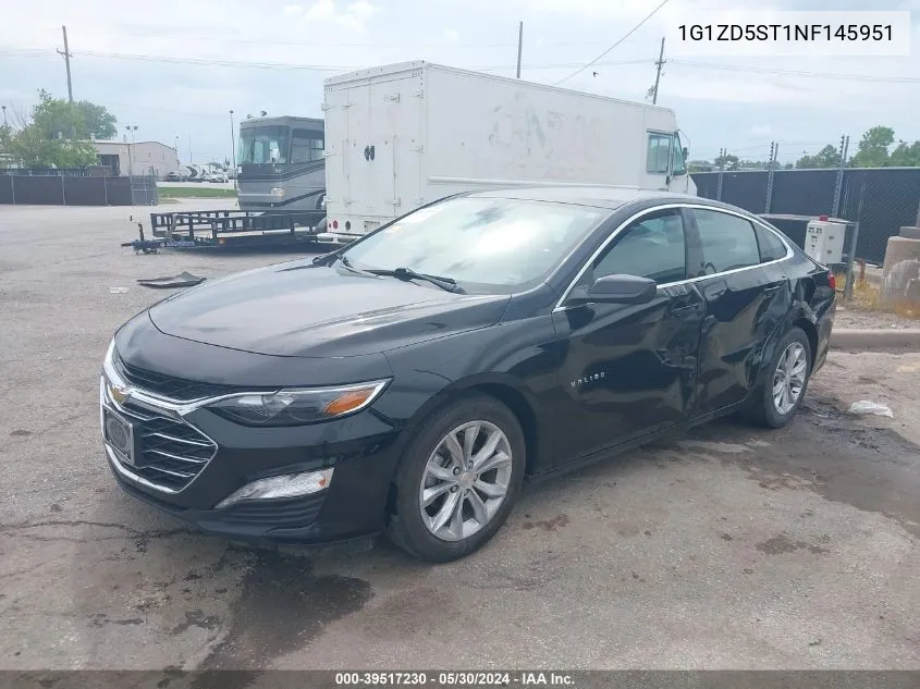 2022 Chevrolet Malibu Fwd Lt VIN: 1G1ZD5ST1NF145951 Lot: 39517230