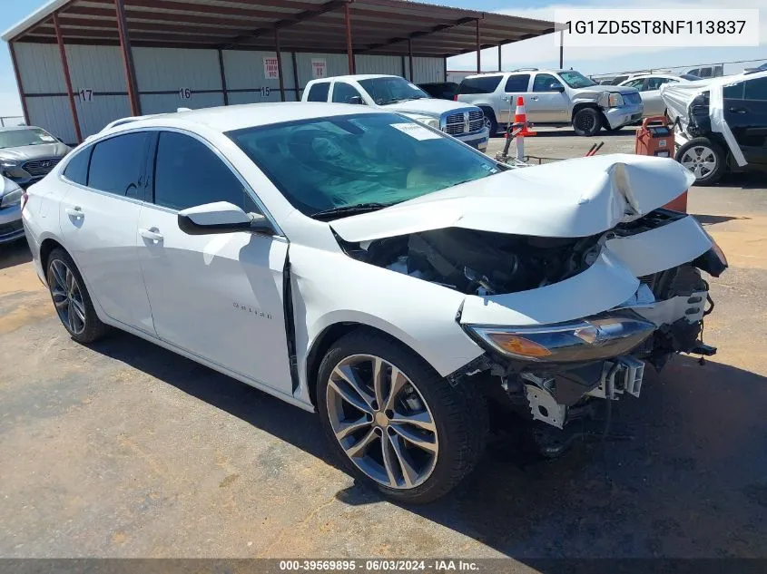 1G1ZD5ST8NF113837 2022 Chevrolet Malibu Fwd Lt