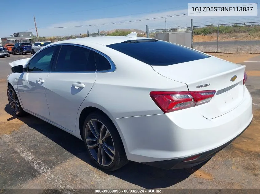 1G1ZD5ST8NF113837 2022 Chevrolet Malibu Fwd Lt