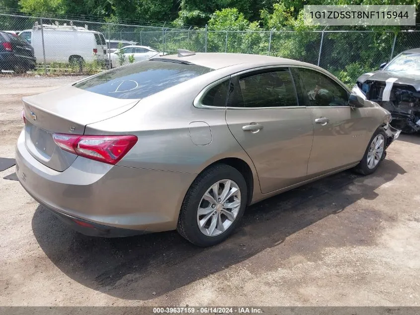 1G1ZD5ST8NF115944 2022 Chevrolet Malibu Fwd Lt