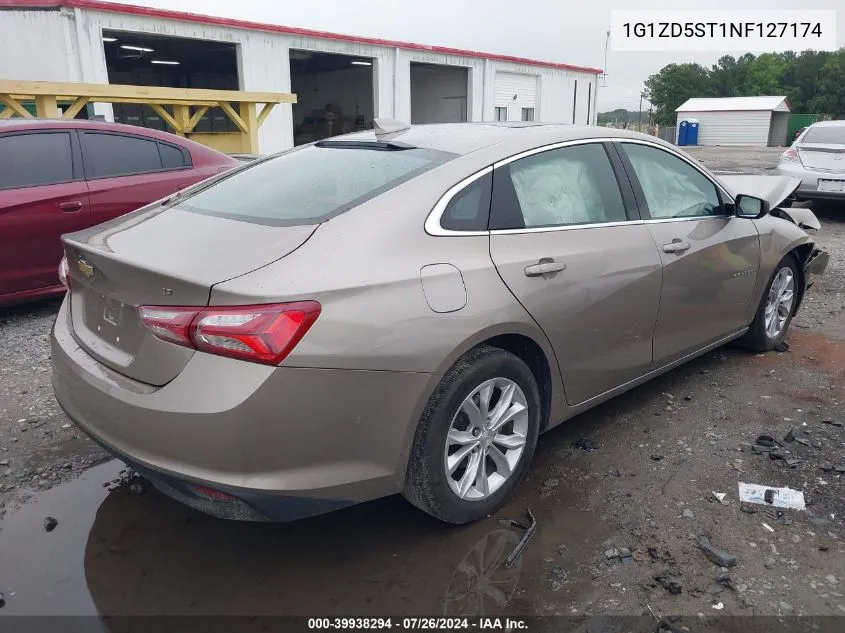 2022 Chevrolet Malibu Fwd Lt VIN: 1G1ZD5ST1NF127174 Lot: 39938294