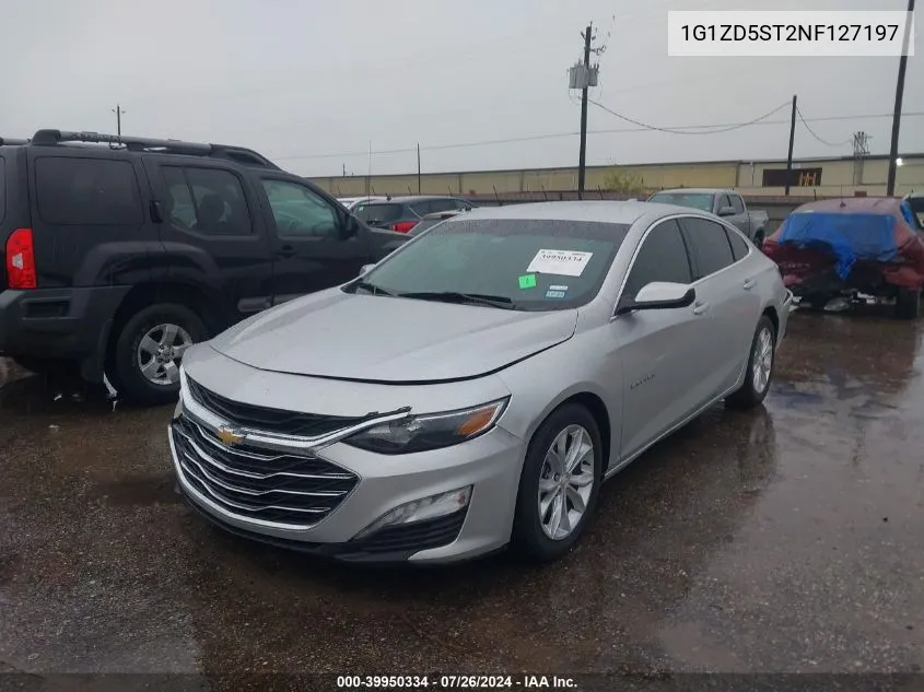 2022 Chevrolet Malibu Fwd Lt VIN: 1G1ZD5ST2NF127197 Lot: 39950334