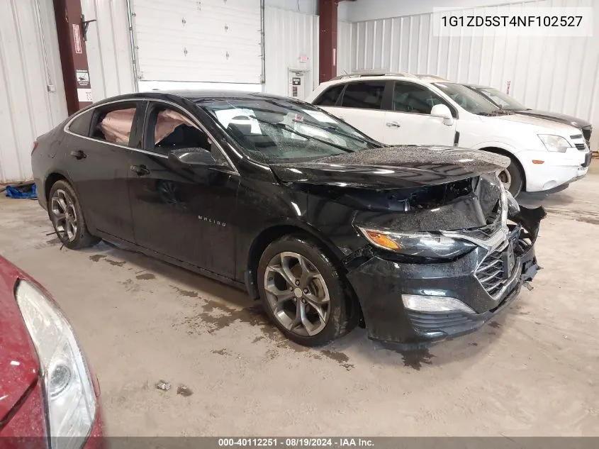 1G1ZD5ST4NF102527 2022 Chevrolet Malibu Fwd Lt