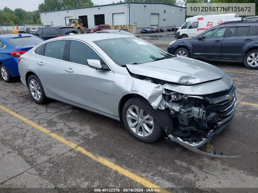 2022 Chevrolet Malibu Fwd Lt VIN: 1G1ZD5ST7NF125672 Lot: 40132376