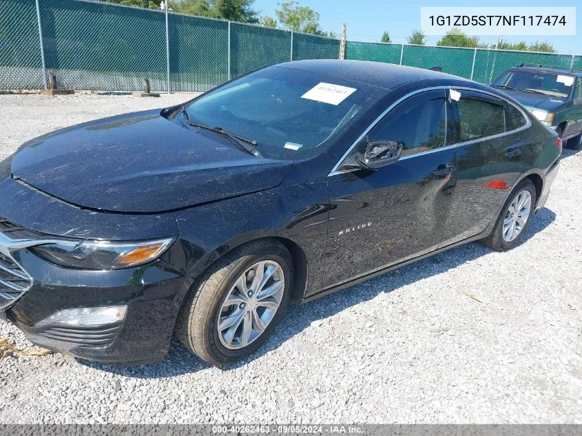 1G1ZD5ST7NF117474 2022 Chevrolet Malibu Lt