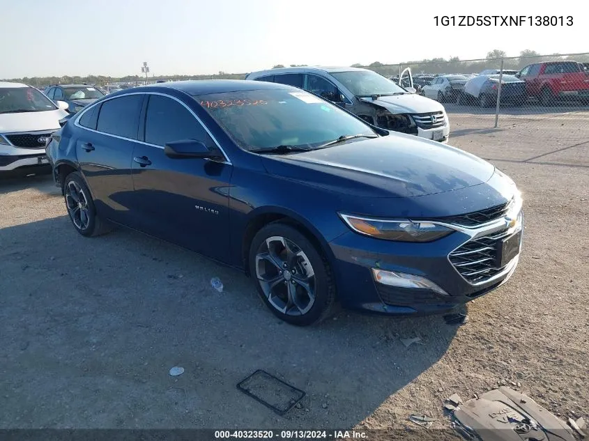 1G1ZD5STXNF138013 2022 Chevrolet Malibu Lt