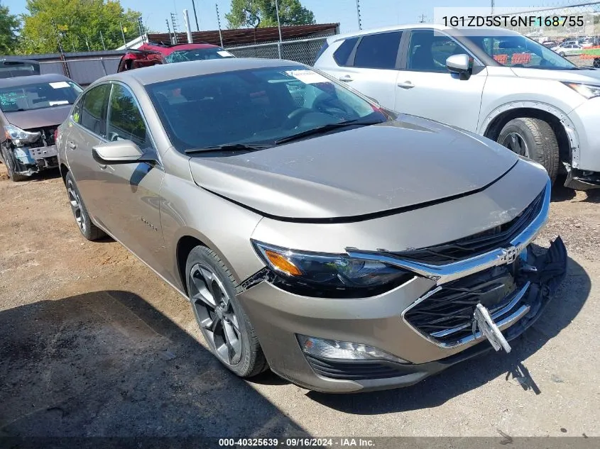 2022 Chevrolet Malibu Lt VIN: 1G1ZD5ST6NF168755 Lot: 40325639