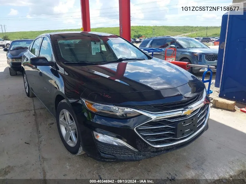 2022 Chevrolet Malibu Fwd 1Fl VIN: 1G1ZC5ST2NF158677 Lot: 40346942