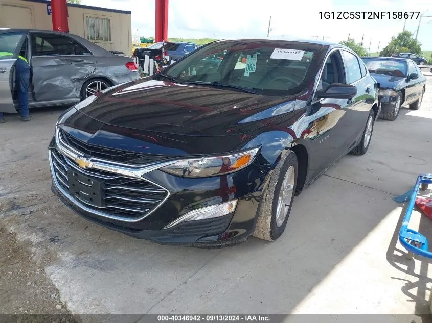 2022 Chevrolet Malibu Fwd 1Fl VIN: 1G1ZC5ST2NF158677 Lot: 40346942