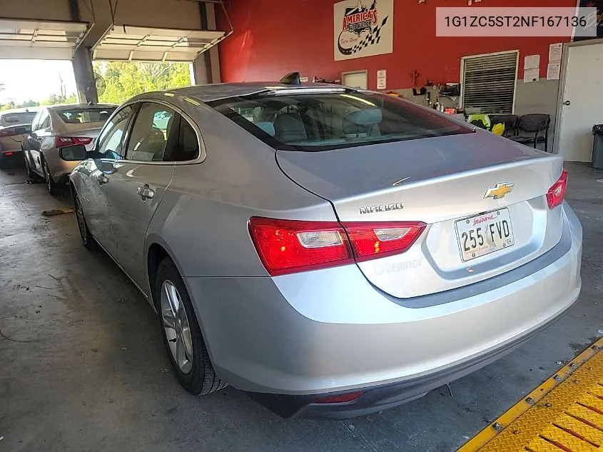 2022 Chevrolet Malibu Ls VIN: 1G1ZC5ST2NF167136 Lot: 40352787