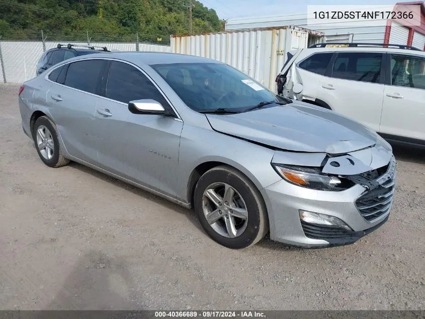 2022 Chevrolet Malibu Fwd Lt VIN: 1G1ZD5ST4NF172366 Lot: 40366689