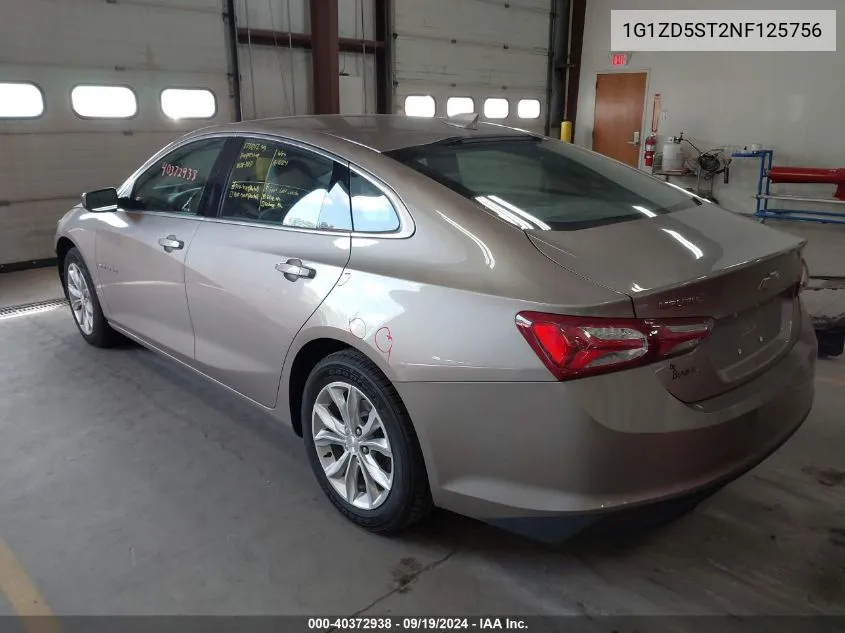 2022 Chevrolet Malibu Fwd Lt VIN: 1G1ZD5ST2NF125756 Lot: 40372938