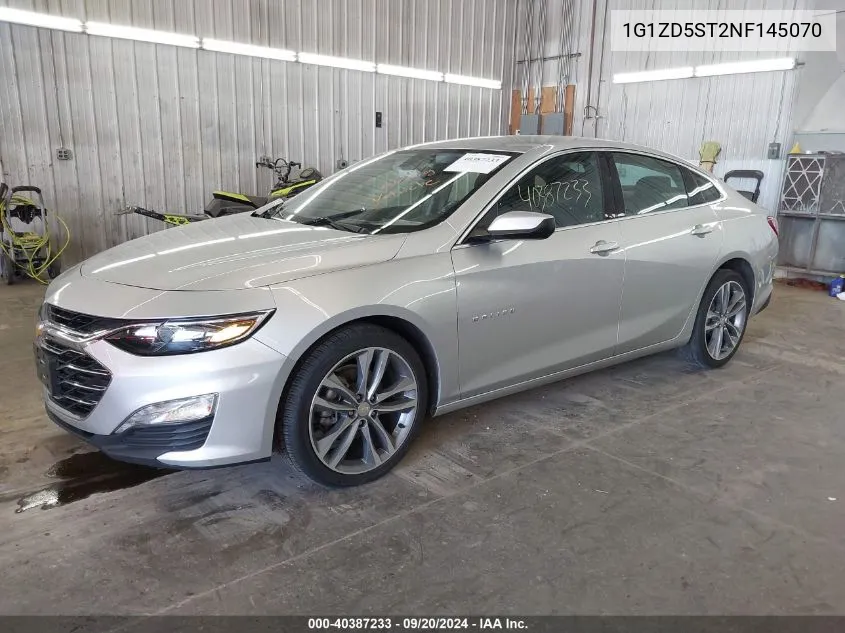 2022 Chevrolet Malibu Fwd Lt VIN: 1G1ZD5ST2NF145070 Lot: 40387233