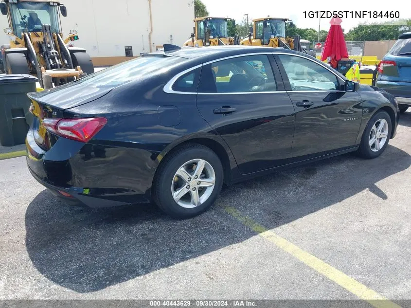 2022 Chevrolet Malibu Fwd Lt VIN: 1G1ZD5ST1NF184460 Lot: 40443629