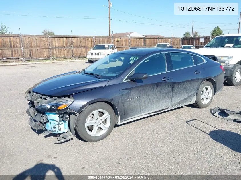 2022 Chevrolet Malibu Fwd Lt VIN: 1G1ZD5ST7NF133772 Lot: 40447464