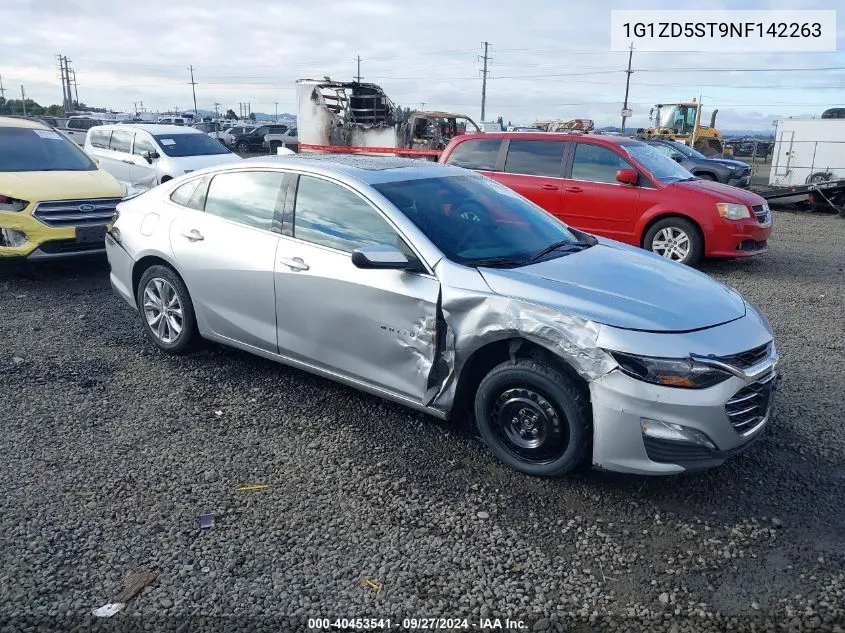 2022 Chevrolet Malibu Fwd Lt VIN: 1G1ZD5ST9NF142263 Lot: 40453541