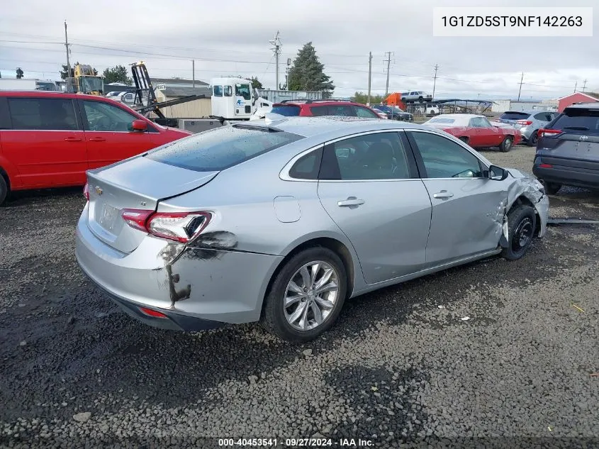 2022 Chevrolet Malibu Fwd Lt VIN: 1G1ZD5ST9NF142263 Lot: 40453541