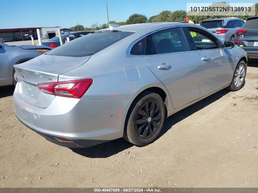 2022 Chevrolet Malibu Fwd Lt VIN: 1G1ZD5ST2NF138913 Lot: 40457609