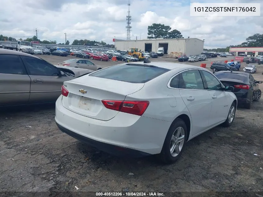 2022 Chevrolet Malibu Fwd 1Fl VIN: 1G1ZC5ST5NF176042 Lot: 40512206