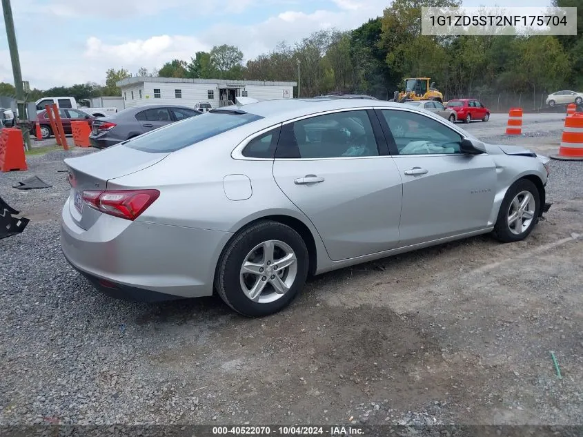 2022 Chevrolet Malibu Fwd Lt VIN: 1G1ZD5ST2NF175704 Lot: 40522070